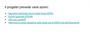Steam It Up azioni del progetto