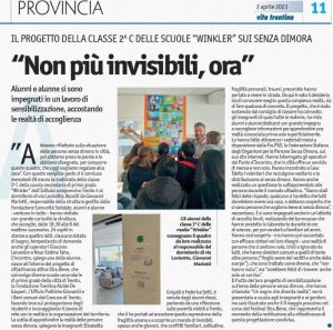 articolo del quotidiano Vita Trentina