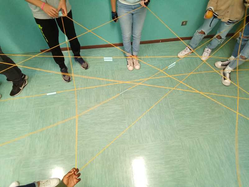 attività di gruppo con spago