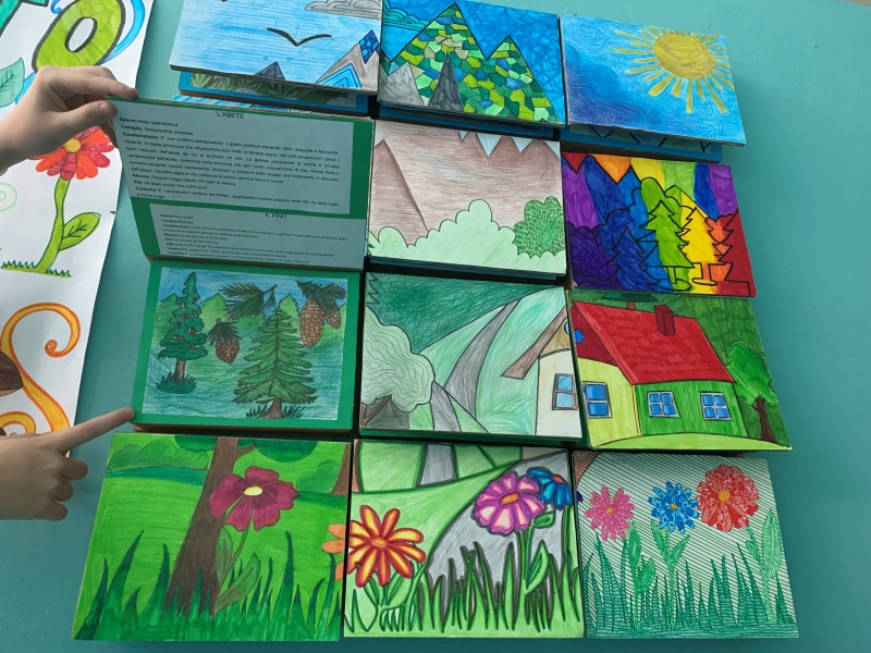 il pannello descrittivo realizzato dalla classe