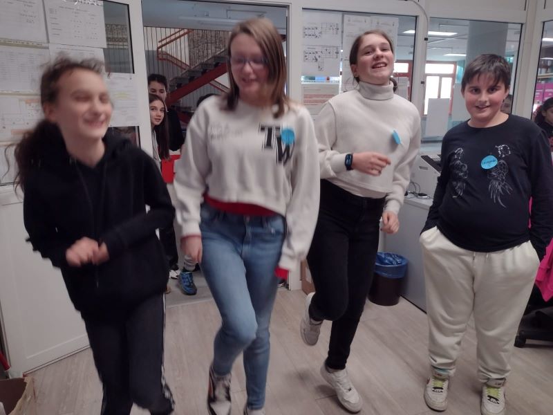 squadra azzurra in azione