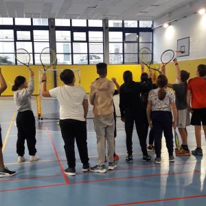 RACCHETTE IN CLASSE: L'ESPERTA ATA BATTISTI IN PALESTRA ALLE WINKLER