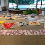 il fiore della vita mantelli colorati a terra