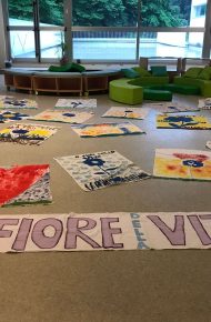 il fiore della vita mantelli colorati a terra