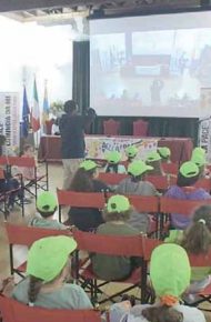 delegazione di studenti a Palazzo Geremia