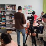 preparativi per il video