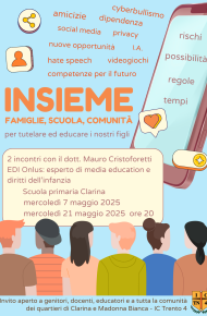locandina incontro genitori educazione digitale maggio 25