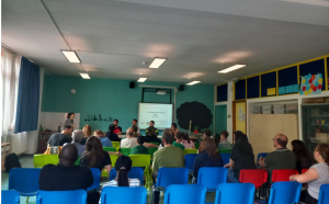 Foto: presentazione finale progetto in aula MATE