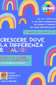 locandina: crescere dove la differenza è valore