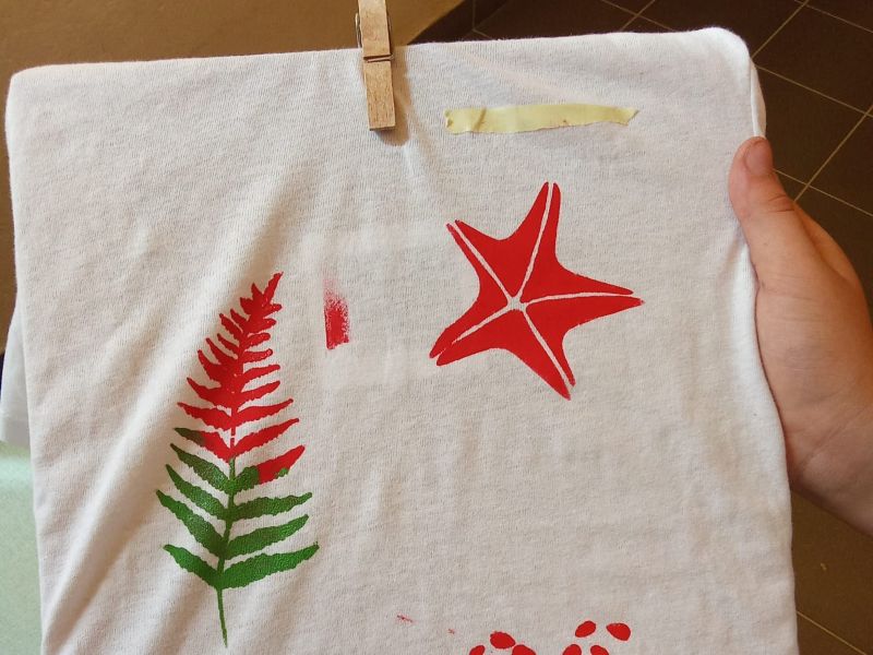work in progress decorazione maglietta