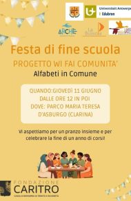 lcoandina festa di fine scuola progetto wi fai comunità alfabeti in comune gioveì 11 giugno 2026 parco clarina